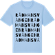 Blue Soul t-shirt med Rådmansvången ordlek t-shirt