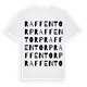 White t-shirt med Raffentorp ordlek t-shirt