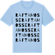 Blue Soul t-shirt med Raftamosse ordlek t-shirt