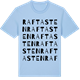 Blue Soul t-shirt med Raftasten ordlek t-shirt