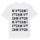 White t-shirt med Räften ordlek t-shirt