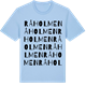 Blue Soul t-shirt med Råholmen ordlek t-shirt