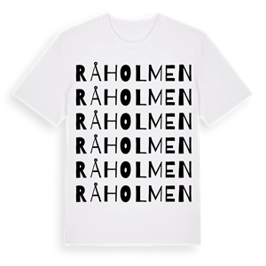 Råholmen ordlek t-shirt – ekologisk bomull t-shirt från Pinshirt