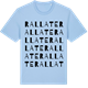 Blue Soul t-shirt med Rallate ordlek t-shirt