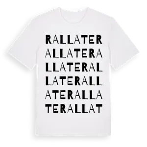 Rallate ordlek t-shirt – ekologisk bomull t-shirt från Pinshirt