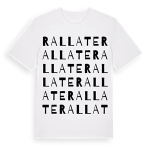 Rallate ordlek t-shirt – ekologisk bomull t-shirt från Pinshirt