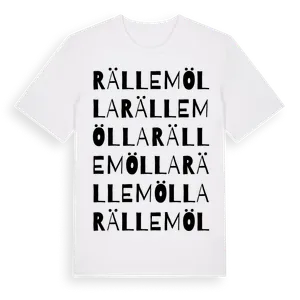 Rällemölla ordlek t-shirt – ekologisk bomull t-shirt från Pinshirt
