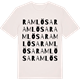 Vintage White t-shirt med Ramlösa ordlek t-shirt
