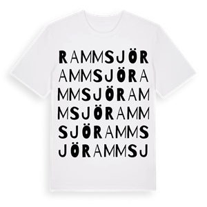 Rammsjö ordlek t-shirt – ekologisk bomull t-shirt från Pinshirt