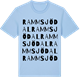 Blue Soul t-shirt med Rammsjödal ordlek t-shirt
