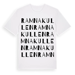 Ramnakullen ordlek t-shirt – ekologisk bomull t-shirt från Pinshirt