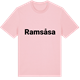 Pink Cotton t-shirt med Ramsåsa fetstil t-shirt