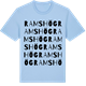 Blue Soul t-shirt med Ramshög ordlek t-shirt