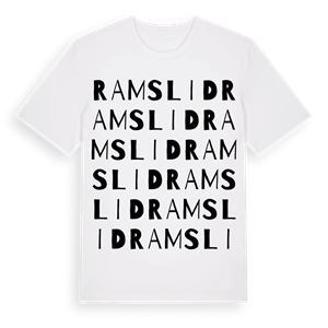 Ramslid ordlek t-shirt – ekologisk bomull t-shirt från Pinshirt