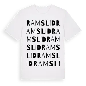 Ramslid ordlek t-shirt – ekologisk bomull t-shirt från Pinshirt
