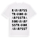 Ranarpsstrand ordlek t-shirt