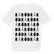 Råröd ordlek t-shirt