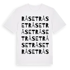 Råset ordlek t-shirt – ekologisk bomull t-shirt från Pinshirt