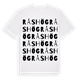 White t-shirt med Råshög ordlek t-shirt