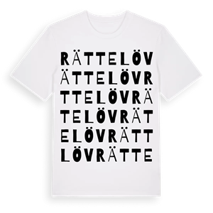Rättelöv ordlek t-shirt – ekologisk bomull t-shirt från Pinshirt