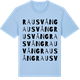 Blue Soul t-shirt med Raus vång ordlek t-shirt
