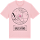 Pink Cotton t-shirt med Raus vång t-shirt