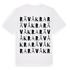 Rävåkra ordlek t-shirt – ekologisk bomull t-shirt från Pinshirt