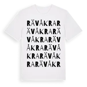 Rävåkra ordlek t-shirt – ekologisk bomull t-shirt från Pinshirt