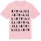Pink Cotton t-shirt med Rävakulla ordlek t-shirt