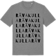 Mid Heather Gray t-shirt med Rävakulla ordlek t-shirt
