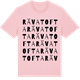 Pink Cotton t-shirt med Rävatofta ordlek t-shirt