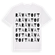 White t-shirt med Rävatofta ordlek t-shirt