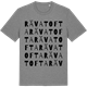 Mid Heather Gray t-shirt med Rävatofta ordlek t-shirt