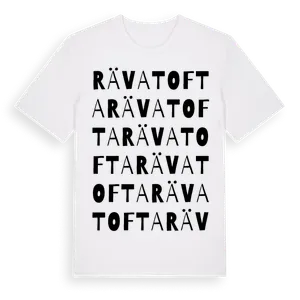 Rävatofta ordlek t-shirt – ekologisk bomull t-shirt från Pinshirt