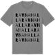 Mid Heather Gray t-shirt med Ravnahalla ordlek t-shirt