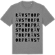 Mid Heather Gray t-shirt med Rävstorp ordlek t-shirt