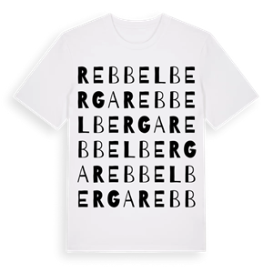 Rebbelberga ordlek t-shirt – ekologisk bomull t-shirt från Pinshirt