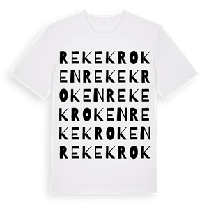 Rekekroken ordlek t-shirt – ekologisk bomull t-shirt från Pinshirt