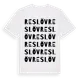 White t-shirt med Reslöv ordlek t-shirt