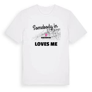 Någon i Ribersborg älskar mig t-shirt – ekologisk bomull t-shirt från Pinshirt