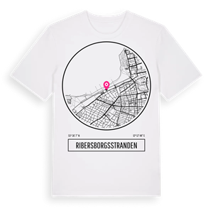 Ribersborgsstranden t-shirt – ekologisk bomull t-shirt från Pinshirt
