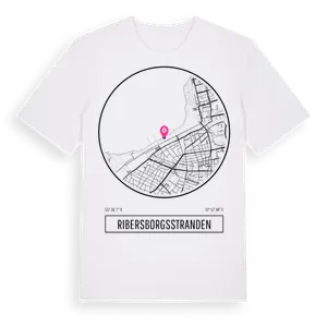 Ribersborgsstranden t-shirt – ekologisk bomull t-shirt från Pinshirt