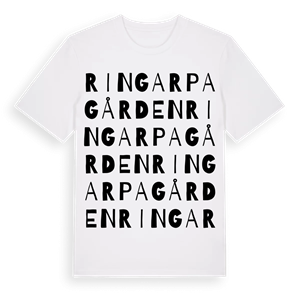 Ringarpagården ordlek t-shirt – ekologisk bomull t-shirt från Pinshirt