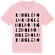 Pink Cotton t-shirt med Ringleholm ordlek t-shirt