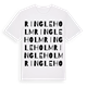 White t-shirt med Ringleholm ordlek t-shirt