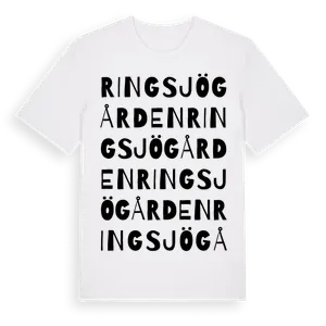 Ringsjögården ordlek t-shirt – ekologisk bomull t-shirt från Pinshirt