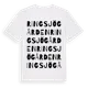 White t-shirt med Ringsjögården ordlek t-shirt