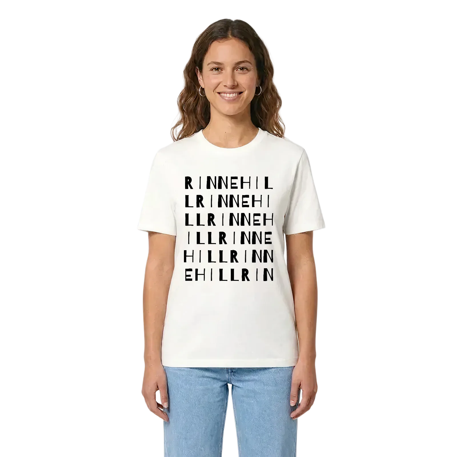 Rinnehill ordlek t-shirt – White, i miljö