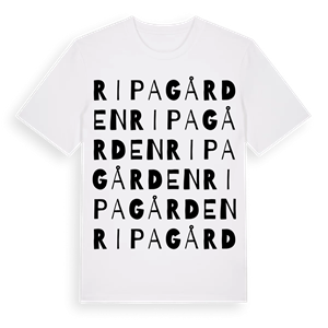 Ripagården ordlek t-shirt – ekologisk bomull t-shirt från Pinshirt