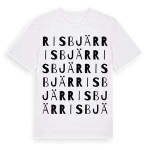 Risbjär ordlek t-shirt – ekologisk bomull t-shirt från Pinshirt